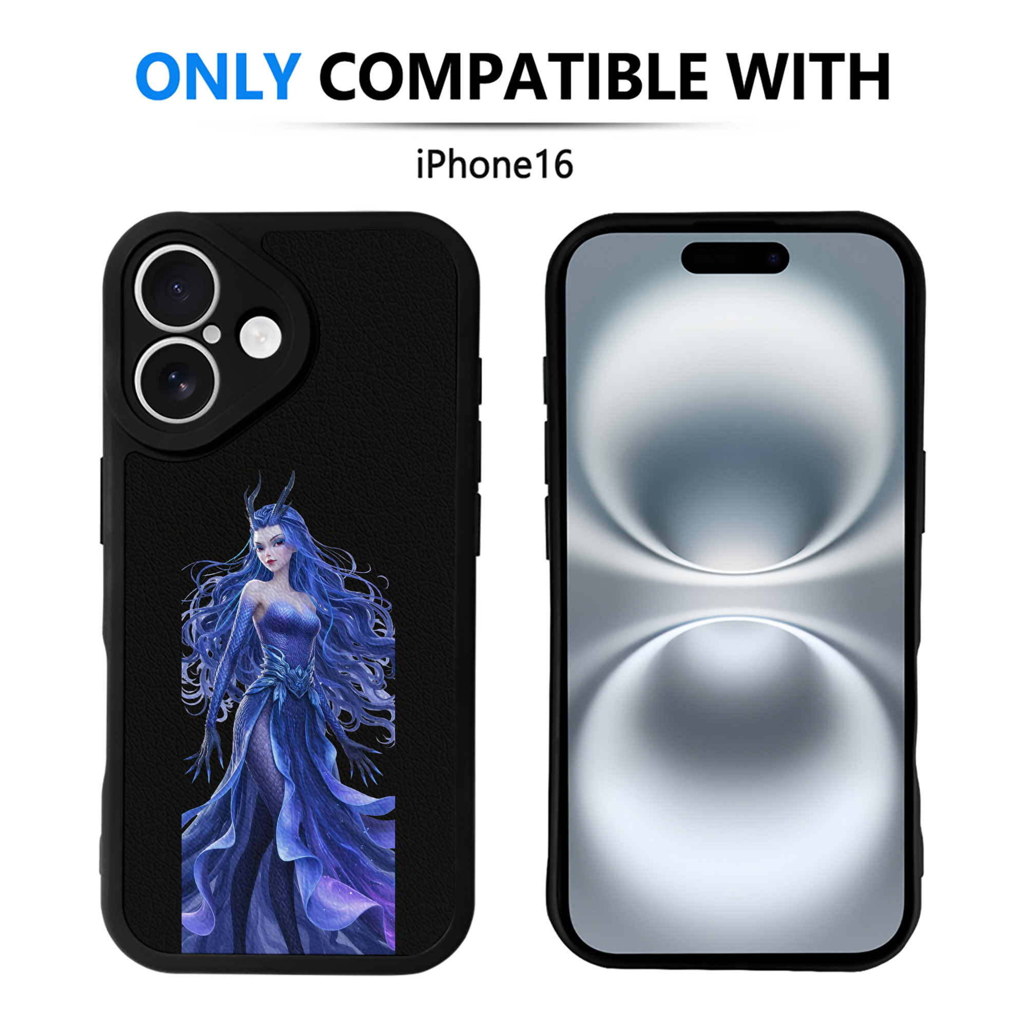 （画像用） Ne Zha 2 ナタ 魔童の大暴れ 【iPhone 16シリーズ対応】シリコンスマホケース（レザー調） 材質：シリコン